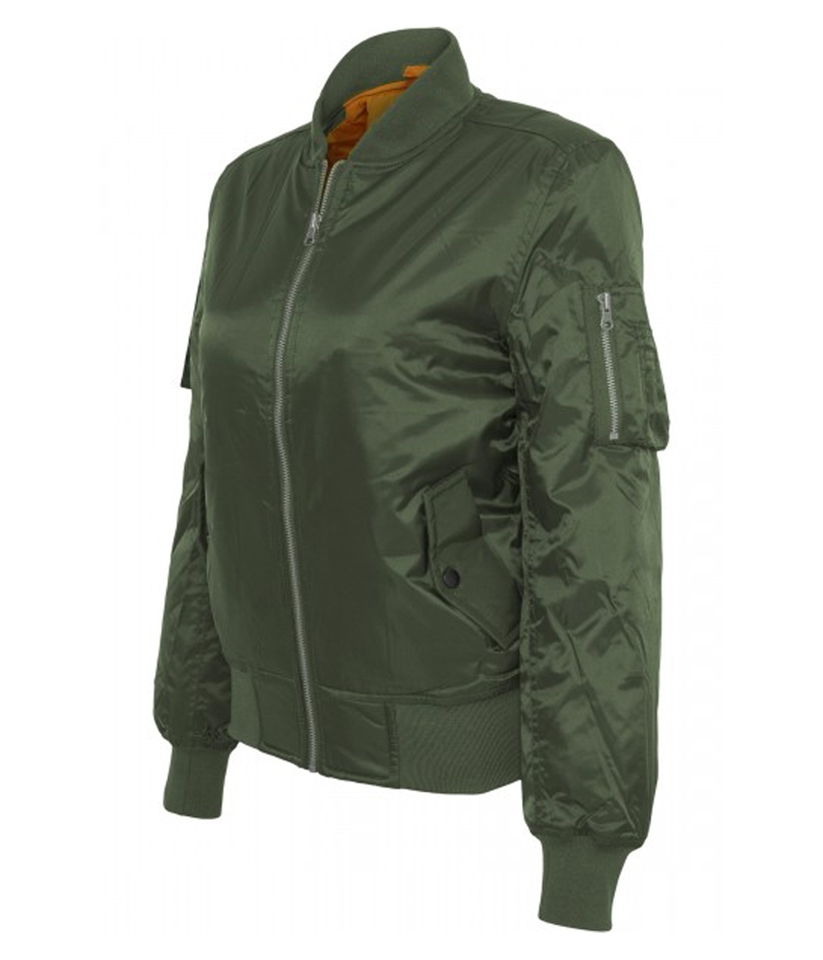 CAZADORA BOMBER MA1 VERDE MUJER